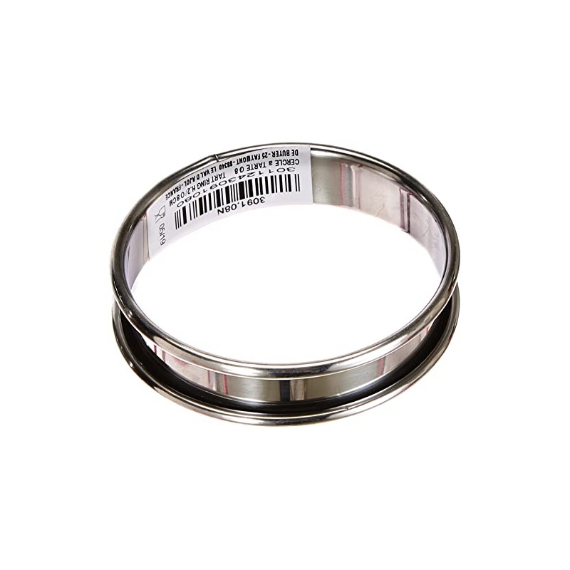 De Buyer - 3091.08N - Circular Tart Frame with Rolled