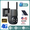 Eseecloud 4mp Outdoor Solar PTZ Camera Home Ptz Cctv Ip