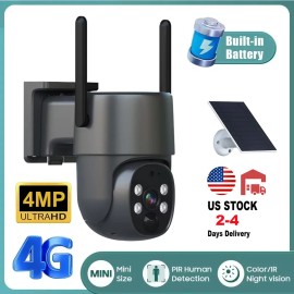 Eseecloud 4mp Outdoor Solar PTZ Camera Home Ptz Cctv Ip Security Solar Camera Security HD Mini Smart 4G SIM Card Solar CameraNetwork: 4 G, Resolution: 2560 x 1440