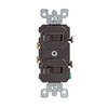 Eagle NEW EAGLE 271B BROWN DUPLEX GROUNDING TOGGLE LIGHT SWITCH