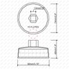 73-74mm 15 Flutes Oil Filter Cap Wrench Removal Tool Socket