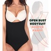 Conturve Open Bust Bodysuit Shaping Panty - Seamless Tummy, Side