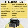 Digital Radiator Fans Controller, Adjustable Temperature Range, 12V and 24V