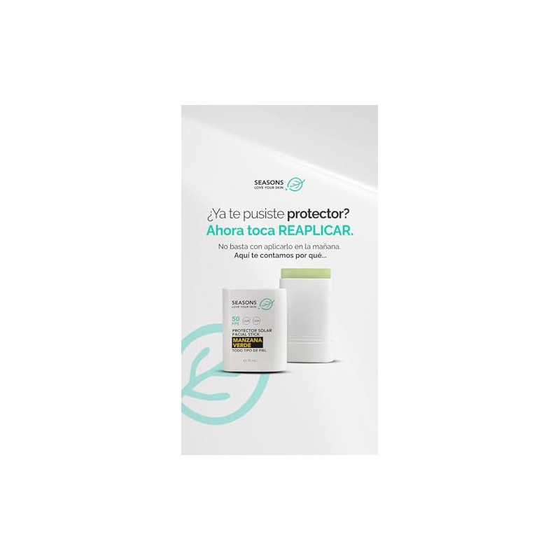 Protector Solar FPS 50 Matificante Manzana Verde 100 gr