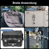 Anweller Fingerprint Cable Lock, Padlock with 38 cm Steel Cable,