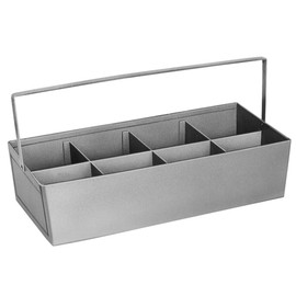 Pasco 3088 Fitting Tote Tray with 8 Dividers, 1, SS