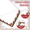 AnyDesign 60 Sheet Christmas Stationery Paper Red Green Poinsettia Flower