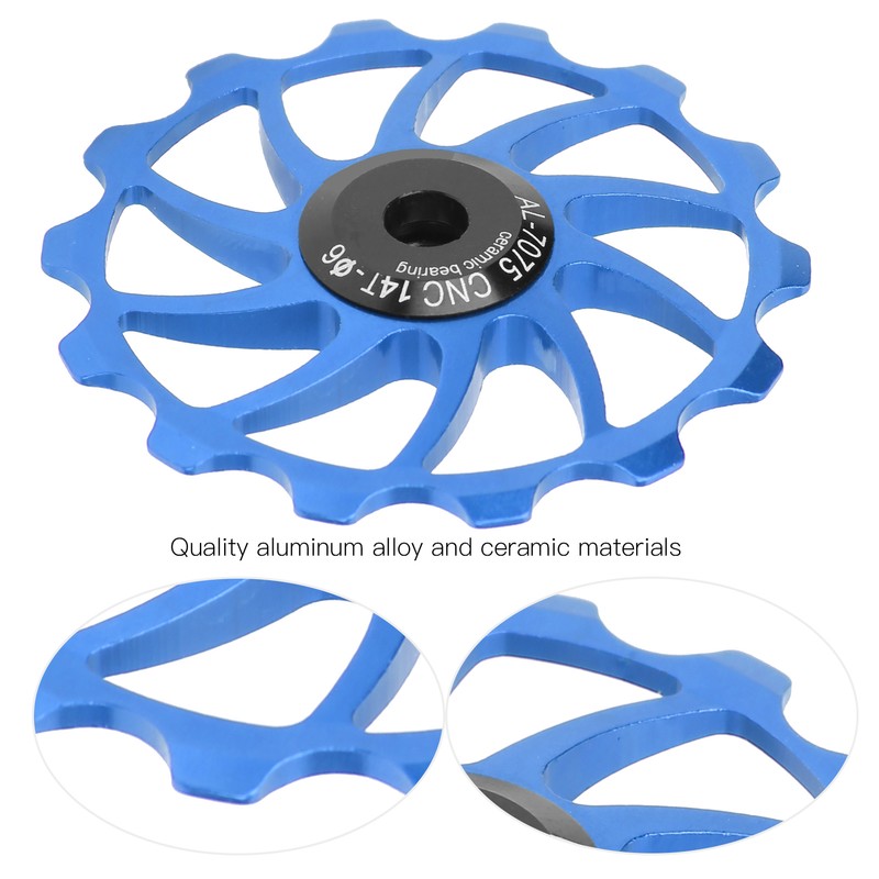 Cycling Bicycle Rear Pulley Bike Guide Roller Pulley Parts 14T