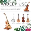 LALAOKS 6Pair Wooden Ukulele Stand Violin Mandolin Folding Portable Stand