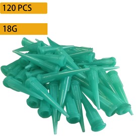18GA Plastic Dispensing Needles 120pcs Precision Glue Applicator Tips for Industrial, Craft DIY Projects Lightweight and Durable for Consistent Flow