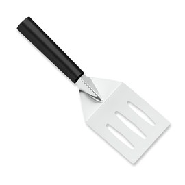 RADA Metal Grill Spatula –Stainless Steel Face and Steel Resin Handle, 10-1/8 Inches, Pack of 2