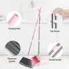 OOOFLOWER Broom and Dustpan Combo Set, Long Handle and Standing