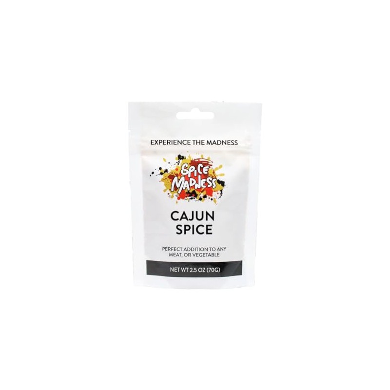 Spice Madness Seasoning Pouches, 3oz (1 Pack, Cajun Rub)