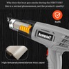 Heat Gun, Variable Temperature Settings 572℉~932℉ (300℃-500℃), Heat Hot Air