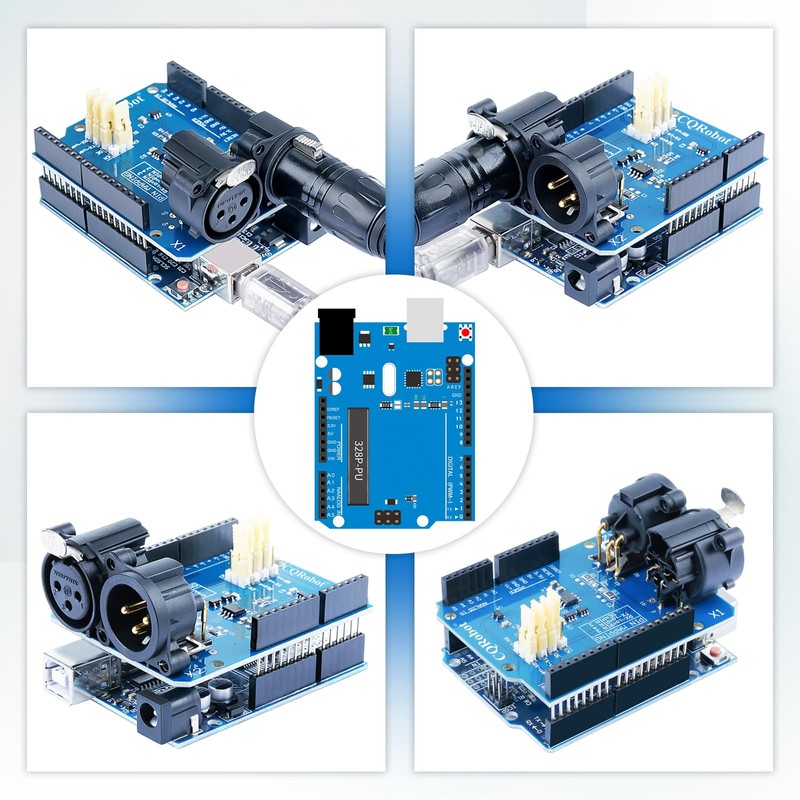 CQRobot DMX Shield MAX485 Chipset Compatible with Arduino Motherboard (RDM