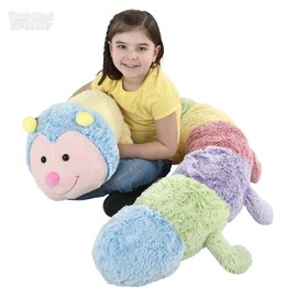 RI Novelty Adventure Planet Plush - JUMBO CATERPILLAR (80 inches long) - New Stuffed Animal