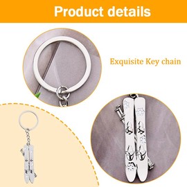 Snowboard Keychain Gifts for Skiing Lovers Boyfriend Girlfriend Christmas Birthday Gifts for Women Men Skier Snowboarding Gifts for Husband Wife Sport Lover Gifts for Snowboarder Key Chain