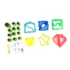 6PCS Sandwich Cutters 12PCS Cookie Vegetable Fruit Cutter Shapes Set