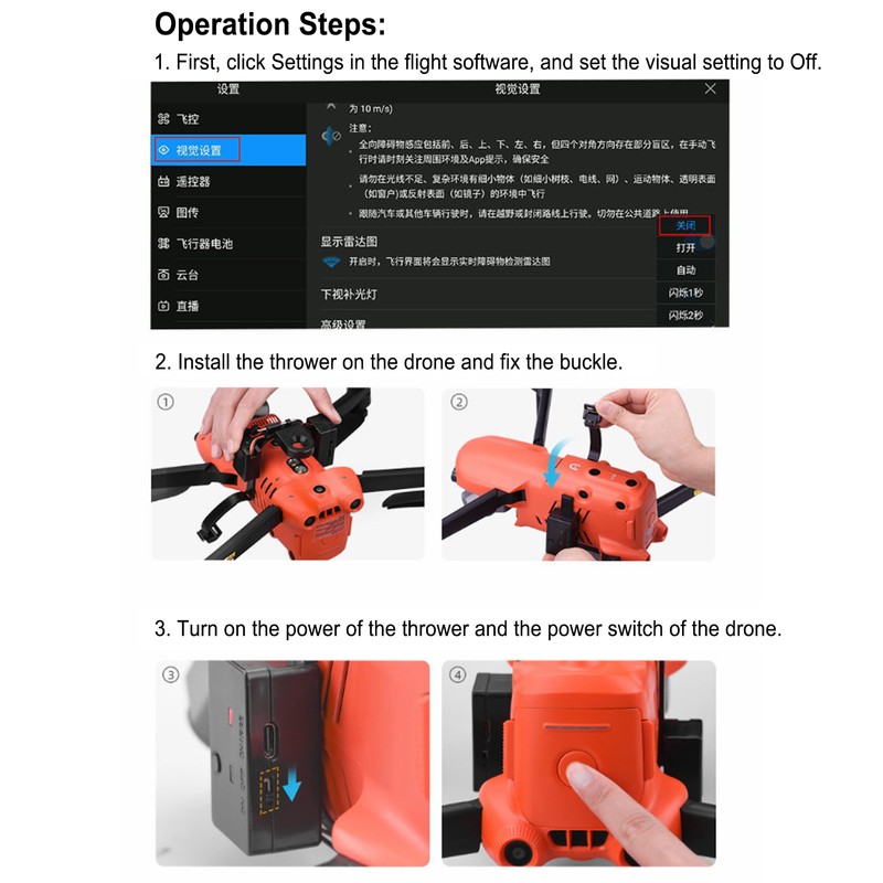Drone Delivery Thrower UAV Remote Air Dropping Dispenser System for