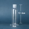 ccHuDE 8 Pcs 100ml Plastic Travel Bottles Empty Transparent Dispenser