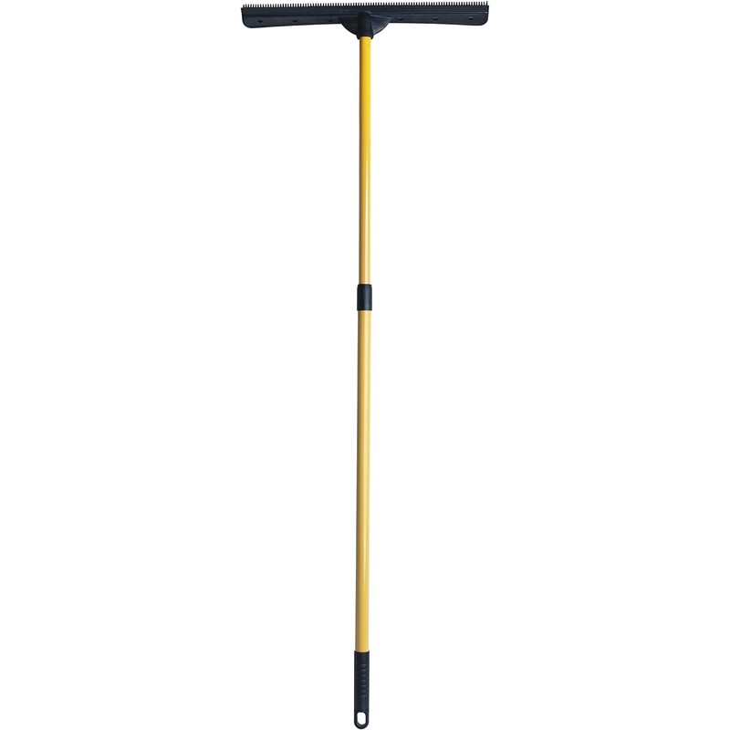 FURemover PRO Pet Hair Rubber Broom with Squeegee, 58” Telescopic