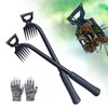 utosday Weed Puller Tool-2Pcs Gardening Hand Weeder Tools, 2025 New Weeding Artifact Uprooting Weeding Tool, Manganese Steel Weed Removal TooL, 6 Teethes Dual Purpose Manual Weed Pulling Tool for Yard Gardenl