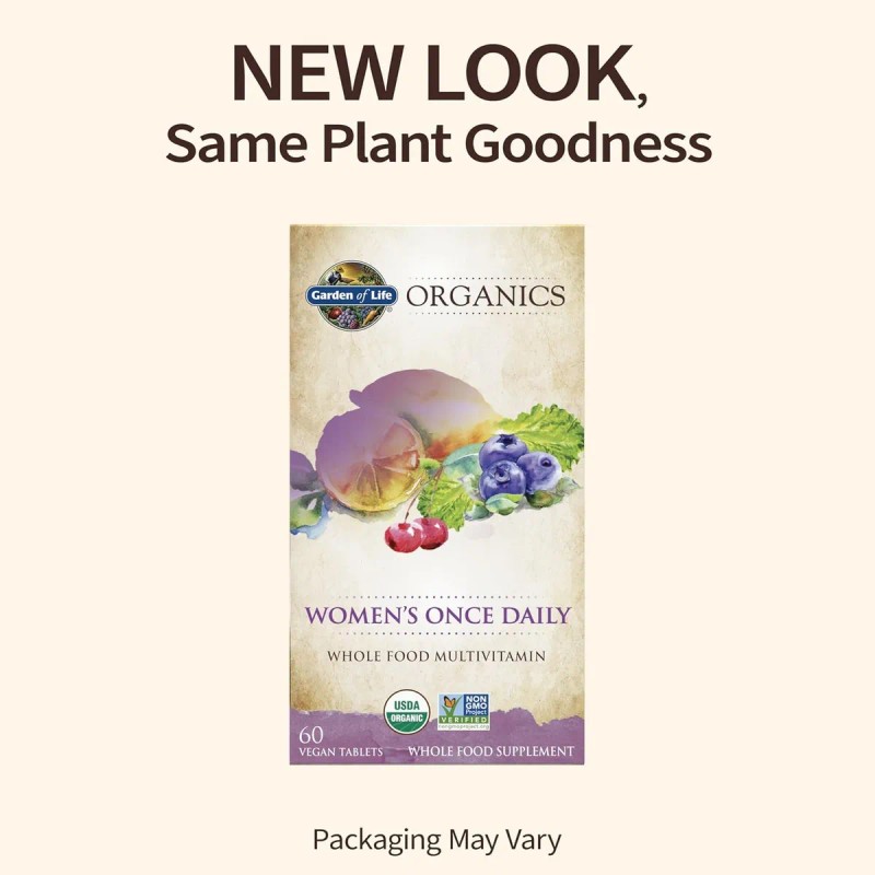 Garden Life Women Once Daily Multivitaminas Mujeres Tabletas