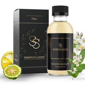 Signature Scents - Luxury Hotel Fragrances - Hotel Fragrance Oil - Diffuser Oil Blends for Aromatherapy (Ocean Bungalow) 4.05 Fl Oz (120ml)