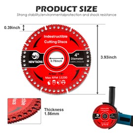 NEWTACNA Indestructible Disc Angle Grinder Cutting Disc Indestructible Disc for Grinder 2.0 - Cut Everything in Seconds Blades Grinding Disc Glass Cutting Indestructible Disc