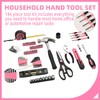 144-Piece Pink Tool Kit Basic Home Repair Tool Set General