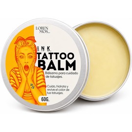 Tattoo Balm 60 g para Cuidado de Tatuajes, Bálsamo Hidratante con Manteca de Karité, Vitamina E y Aceites Naturales