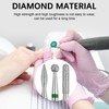 Difenni Cuticle Drill Bit,Cuticle Drill Bits for nails 3pcs Diamond