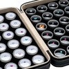 Giftop 60 PCS Gemstone Display Collection Storage Box with Clear