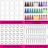 200pcs Acrylic Key Ring Kit 30 Acrylic Blank 30 Key