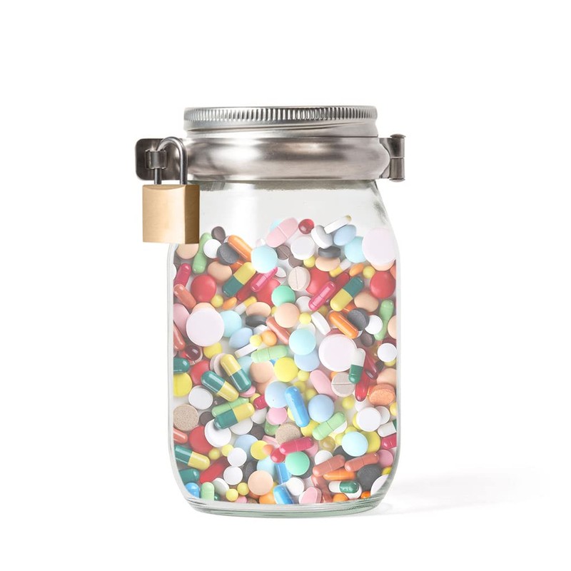 Hebrware Mason Jar Locking Lid, Pad Lock, For Regular Mouth