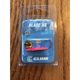 Clam Blade Jigs GLOW 1/8 oz #6 HOOK ICE TEAM-Brand New-Ships N 24h