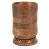 8.25-Inch Tall Wood and Metal Inlay Heritage Collection Utensil Holder