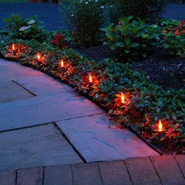 Lumabase 61310 Orange Flicker Electric Pathway Lights