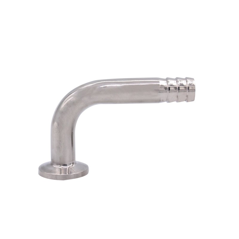 DERNORD Sanitary Hose Barb Pipe Fitting 0.75" Tri Clamp (25MM