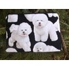 Bichon Frise zippered accessory bag, The Scooter