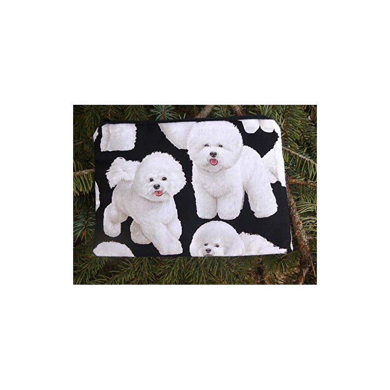 Bichon Frise zippered accessory bag, The Scooter