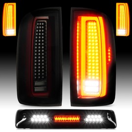 Cenfeild LED Tail Light Assembly + 3rd Third Brake Cargo Lamp Fit for Chevy Colorado & GMC Canyon 2015-2022 [Factory Halogen Type] Rear Taillights, Black Housing Smoked Lens, 3 Pcs