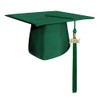 Endea Graduation Matte Cap & Tassel (Hunter Green, 2024)