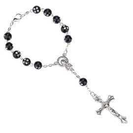 Rosary Bracelet for Women Cross Bracelet Bead Bracelet for Girls Catholic Gifts Faith Bracelet Religious Jewelry Gifts for Teens
