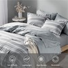 Full Size Comforter Set with Sheets, Modern Blue and White