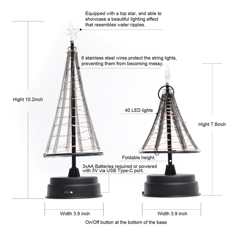 HONESTY New Mini USB Christmas Tree - Perfect Decoration for