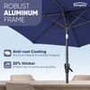 Tempera 10ft Patio Market Outdoor Table Umbrella with Push Button