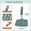 Silicone Spatula Turner, Omelette Egg Spatula Heat Resistant, Extra Wide