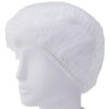 Utsunomiya Production GC0121-WB Singer Gathered Cap, MP, White, Pack of