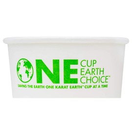 Karat Earth KE-KDP4 4 oz. Paper Food Containers Generic Print (Case of 1000)